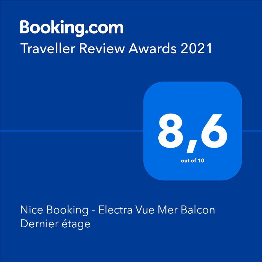 Nice Booking - Electra Vue Mer Balcon Dernier Etage Exteriér fotografie